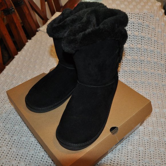 Sugar Marty Cozy Winter Boots Black Size 8 In Box - Picture 4 of 7